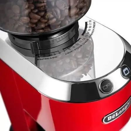 DELONGHI KG 520.R Dedica Coffee grinder red 2.webp