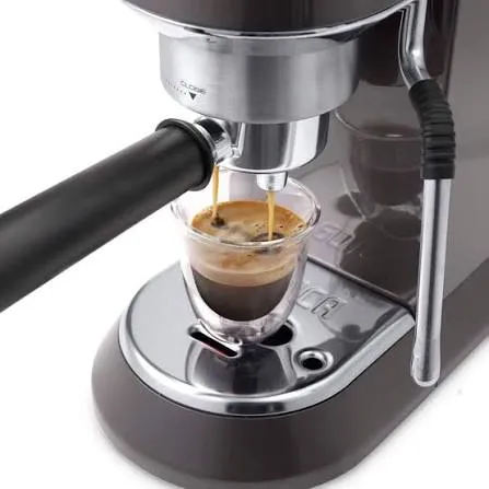 DeLonghi Dedica Arte EC885.GY Manual Espresso Machine – Grey 3.webp