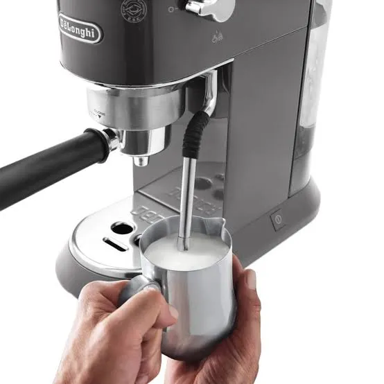 DeLonghi Dedica Arte EC885.GY Manual Espresso Machine – Grey 2.webp
