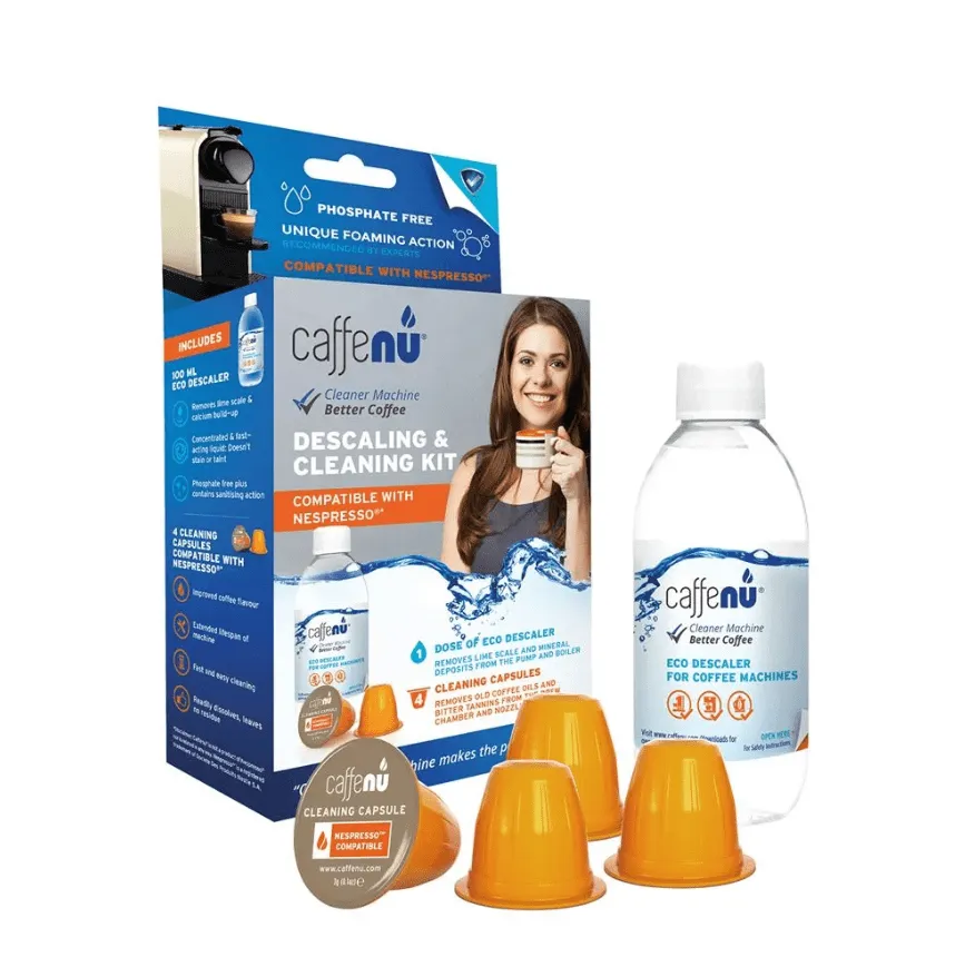DESCALING & CLEANING KIT CAPSULES COFFEE MACHINE