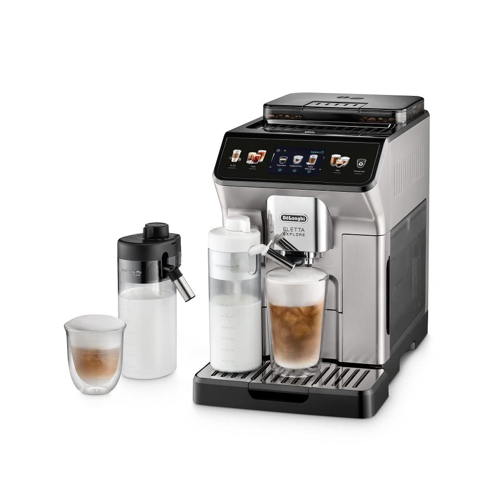 DeLonghi Eletta Explore Fully Automatic Coffee Machine - Silver