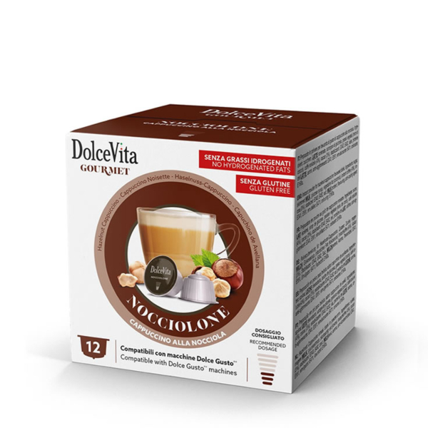 Dolce Vita Cappuccino Hazelnut for Dolce Gusto 12 capsules