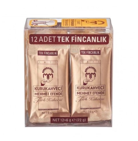 Kurukahveci 6 Gr 12 Pcs Mehmetefendi Turkish Coffee