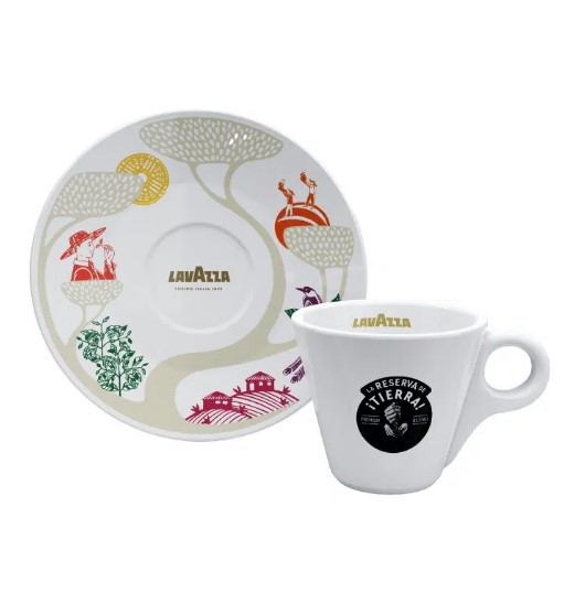 Lavazza La Reserva iTierra lungo Cups and Saucers Set