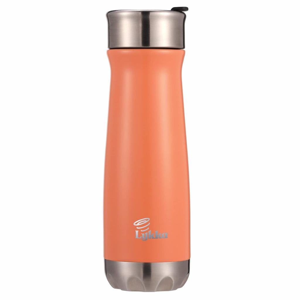Lykka Vacuum Insulated Water Bottle - (Orange) 630 ml