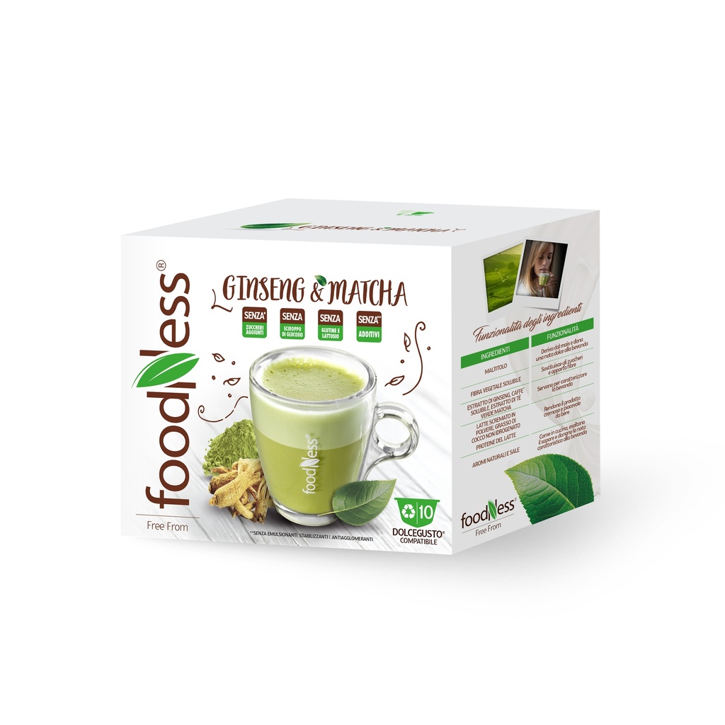 DolceGusto MATCHA LATTE WITH GINSENG FOOD NESS P.C10