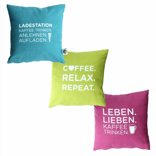 Nescafé Dolce Gusto cushions, with lettering decorative cus 1pcs
