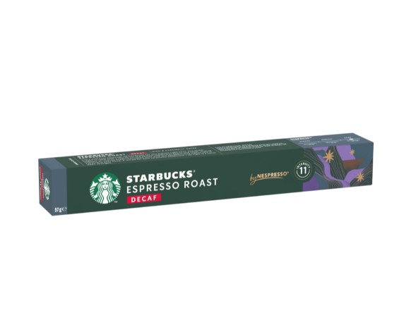 Nespresso Starbucks Capsule Espresso Roast Decaf - Intensity 11 - 10 Capsules