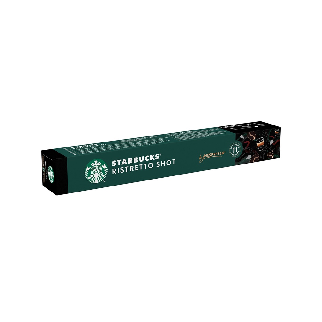 Nespresso Starbucks Capsule Ristretto Shot - Intensity 11 - 10 Capsules