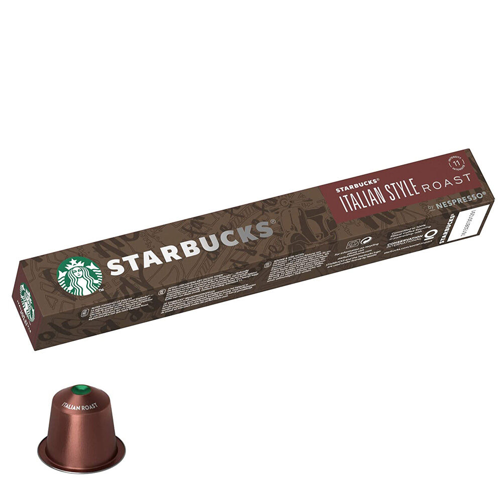 Nespresso Starbucks Capsule italian Style Espresso - Intensity 10 - 10 Capsules