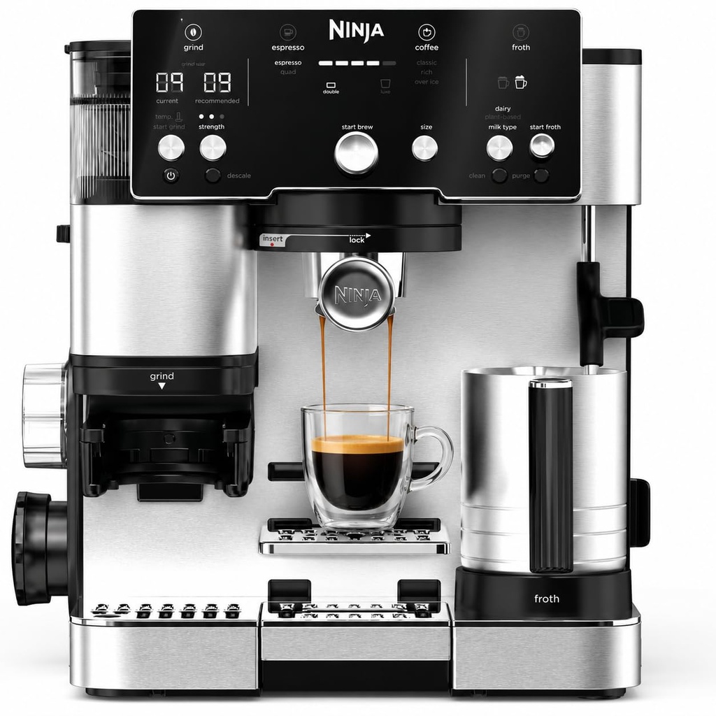 Ninja Luxe Café Essential 2-in-1 Espresso & Filter Coffee Machine – ES501EU
