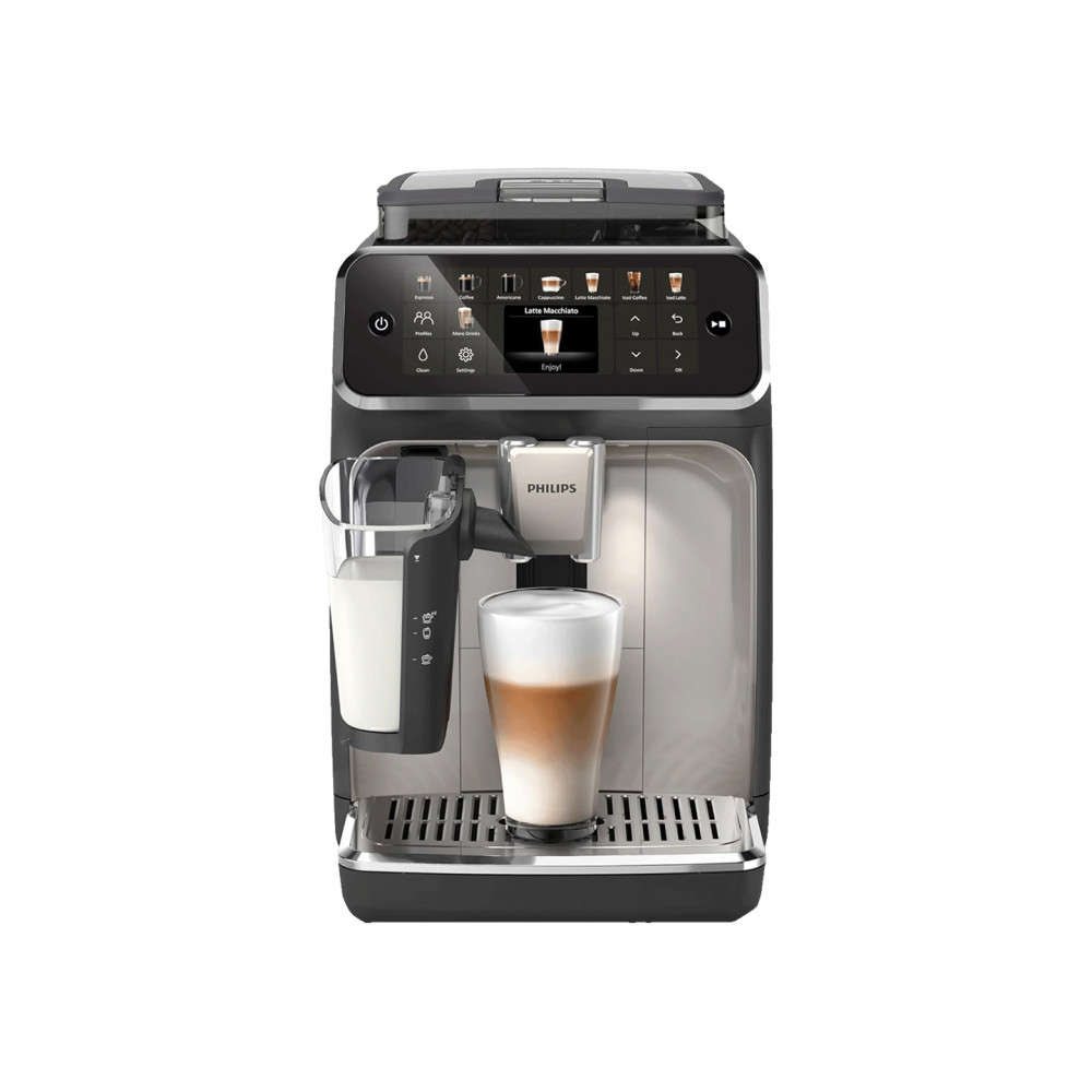 Philips 5500 Series LatteGo Coffee Machine - EP5546/70 Black/Silver