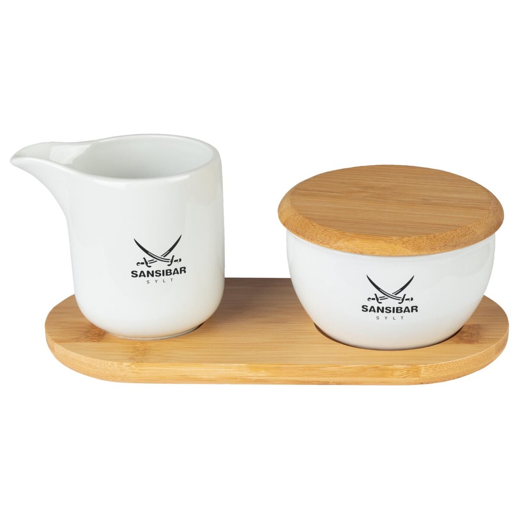 SANSIBAR SUGAR AND MILK SET - WHITE