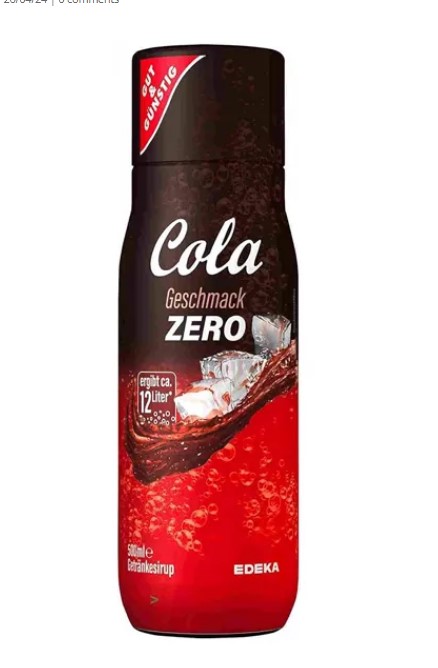 SodaStream Compatible Syrup Cola Zero Drink (500ml Bottle)