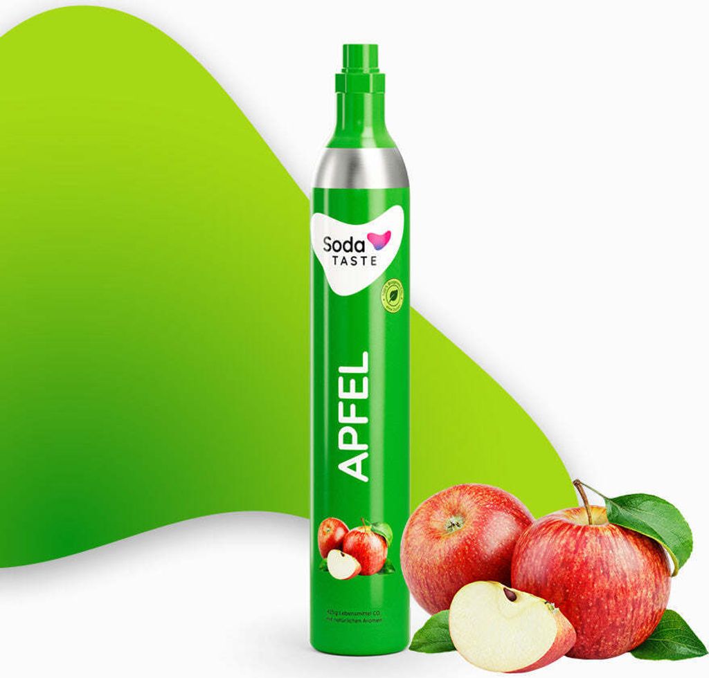 SodaTASTE Apple - CO2 exchange cylinder, sugar-free