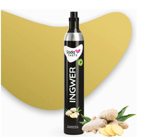 SodaTASTE Ginger - Sugar-free CO2 exchange cylinder for up to 60L