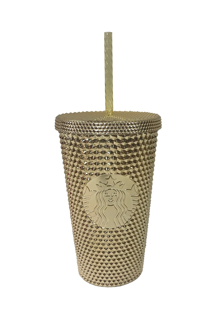 Starbucks Reusable Cold Cup Bling Gold Edition Cold Drinks