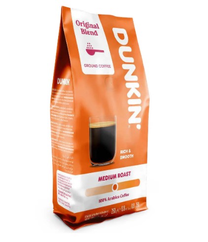 Dunkin Ground Coffee Medium Roast - 250G