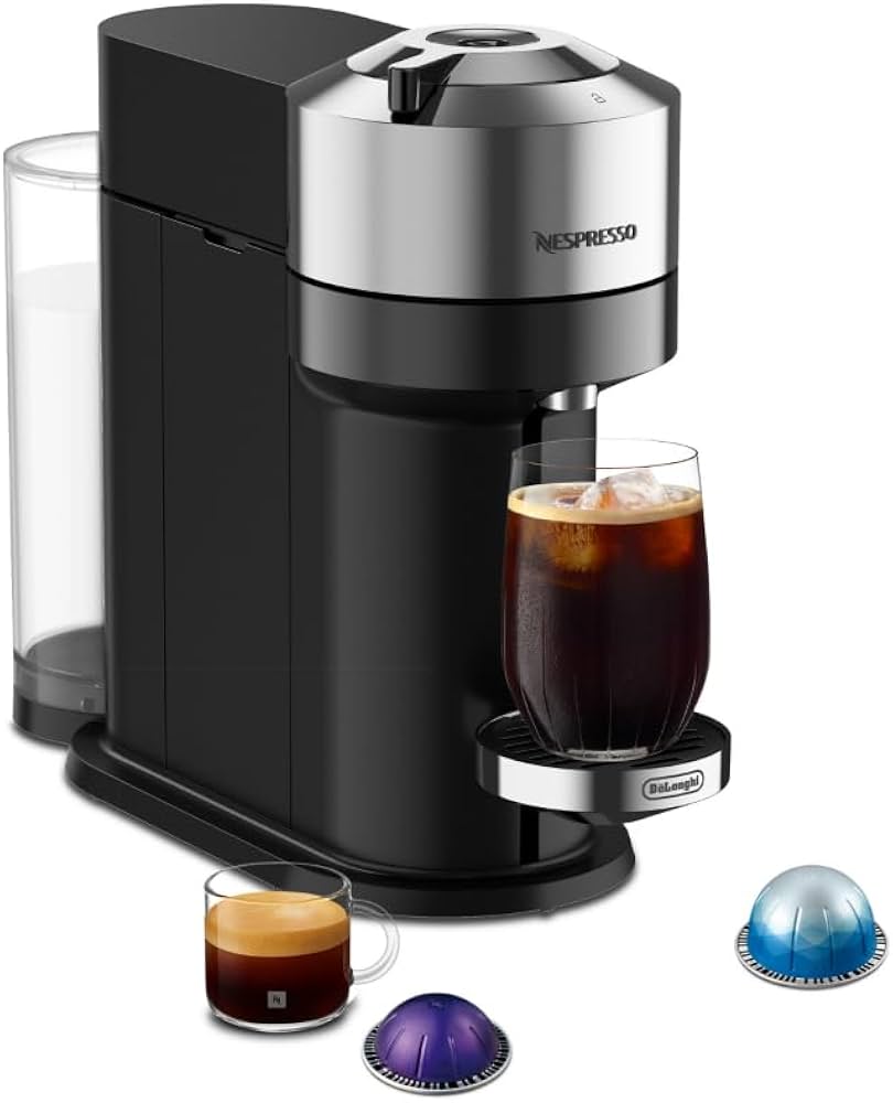 NESPRESSO MACHINE VERTUO NEXT - DELUXE SILVER - KRUPS