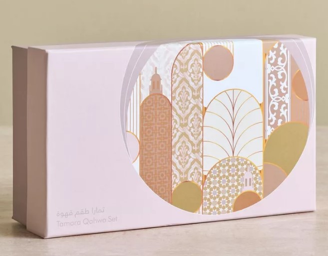 TAMARA New Bone China Kahwa Set - 70ml - 6 Piece