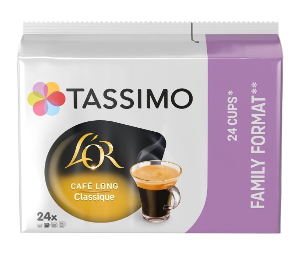 TASSIMO coffee BIGPACK Lor Lungo Classic - 24 Capsules