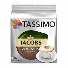TASSIMO coffee Capsules Jacobs Cappuccino  - 8 Milk + 8 Espresso