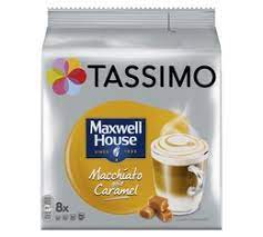 TASSIMO coffee Capsules MAXWELL LATTE CARAMEL - 8 Milk + 8 Espresso