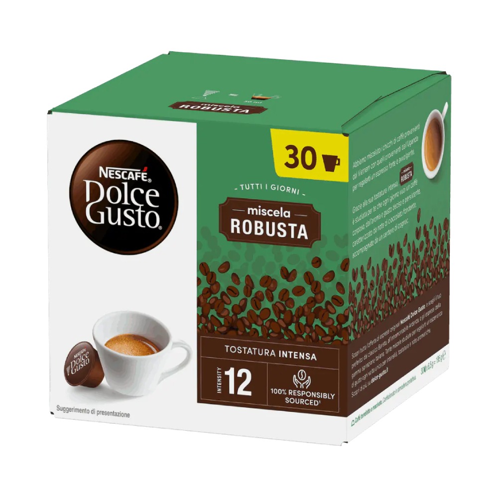 Nescafe Dolce Gusto Miscela Robusta - Intensity 12 - 30 Capsules