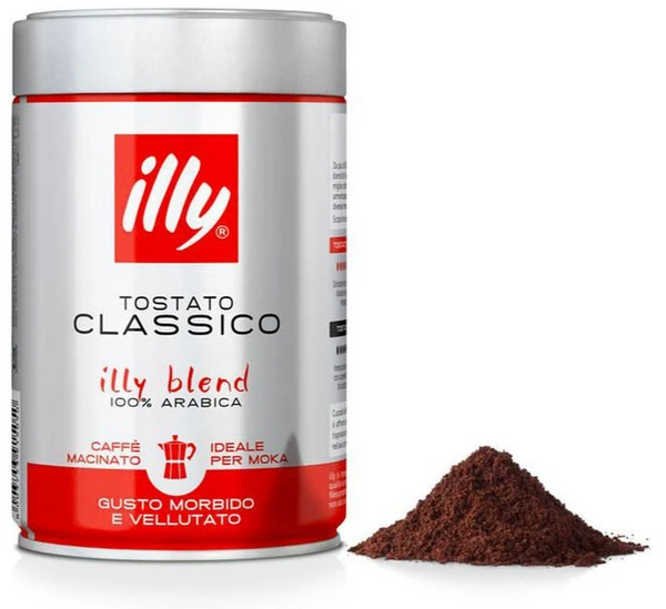 ILLY Coffee Ground Powder Classico - 250g - 100% ARABICA
