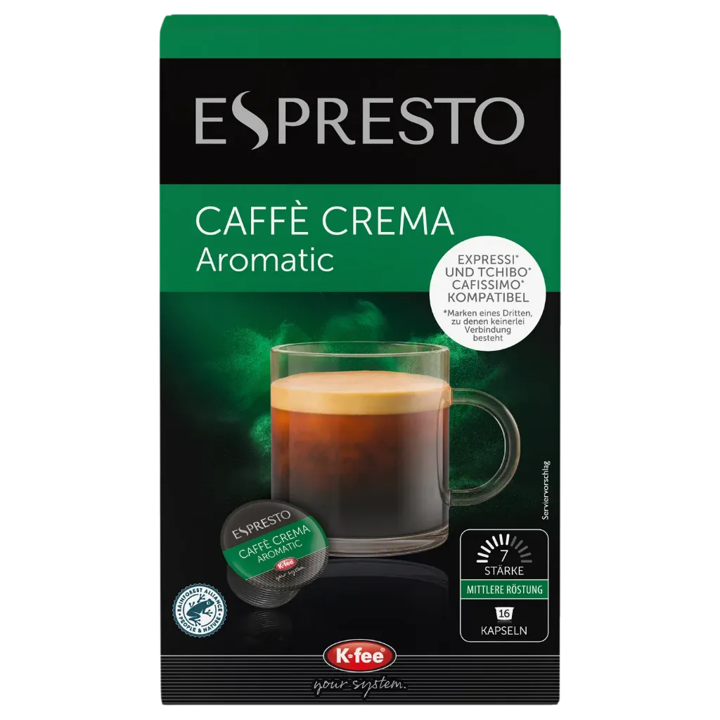 ESPRESTO Caffè Crema Aromatic coffee capsules K-fee®