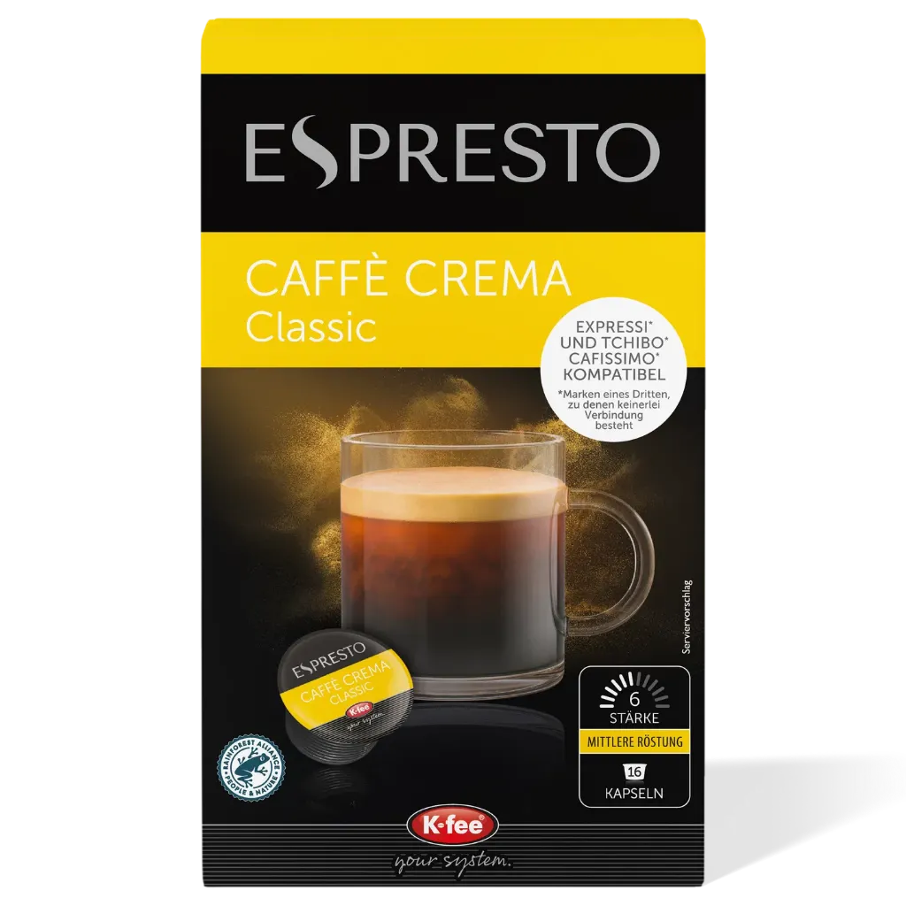 ESPRESTO Caffè Crema Classic coffee capsules K-fee®