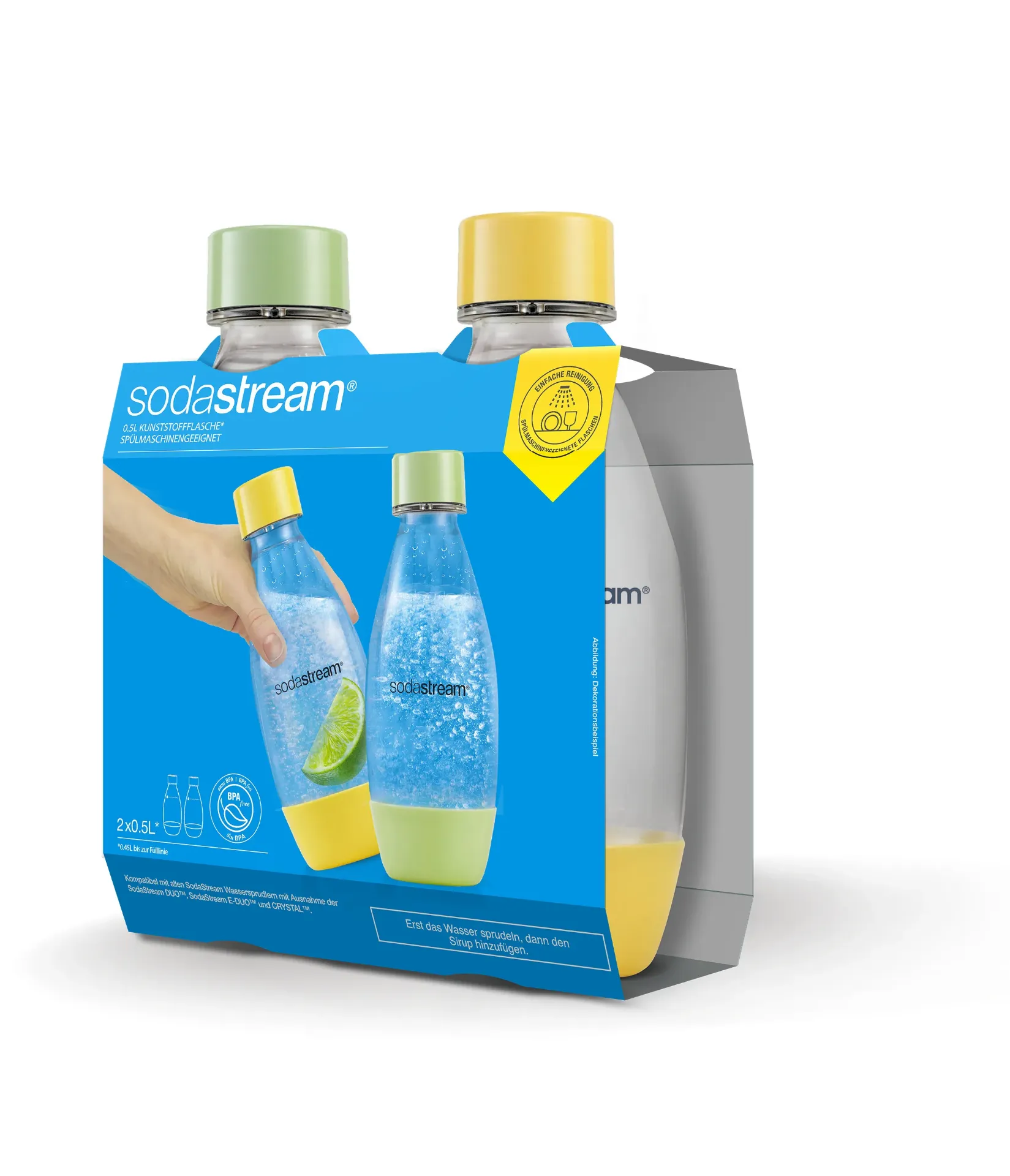 SodaStream® Plastic Bottle FUSE 0.5l, 2-Pac