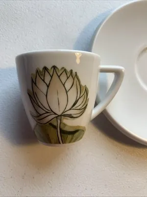 Nespresso Design Demitasse Cup And Saucer Waterlily/Lotus - 1pcs