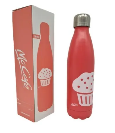 Mc Café Thermosflasche Mc Donalds Rosa 500ml Edelstahl Becher Tumbler NEU