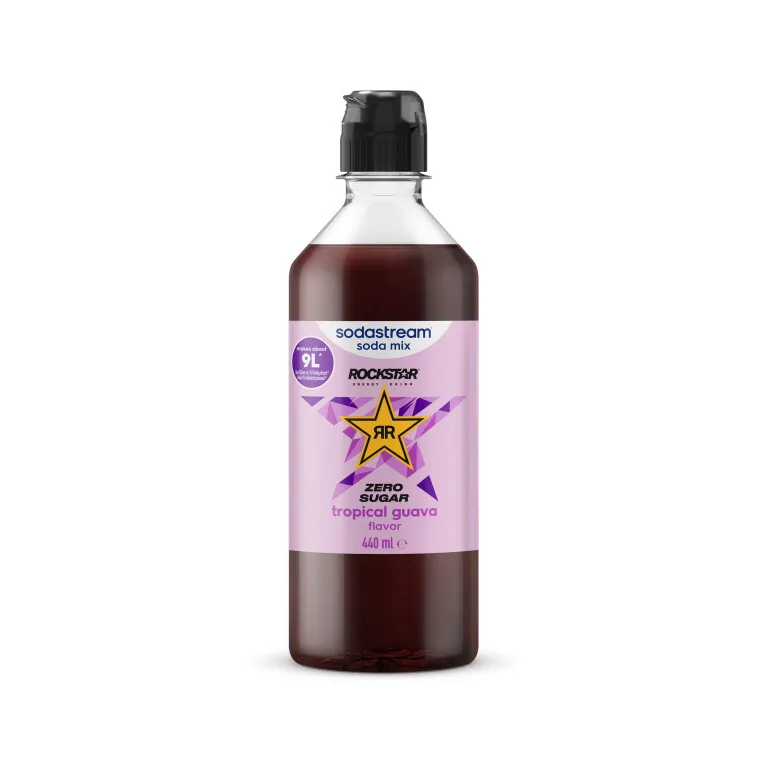 Sodastream Syrup Rockstar Tropical Guava Zero Drink Mix - 440 ml
