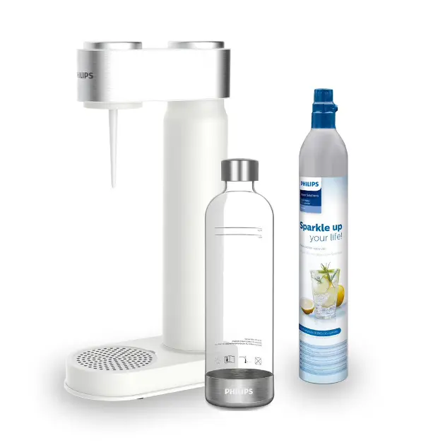 Philips GoZero - Viva Soda Maker with accessories, white