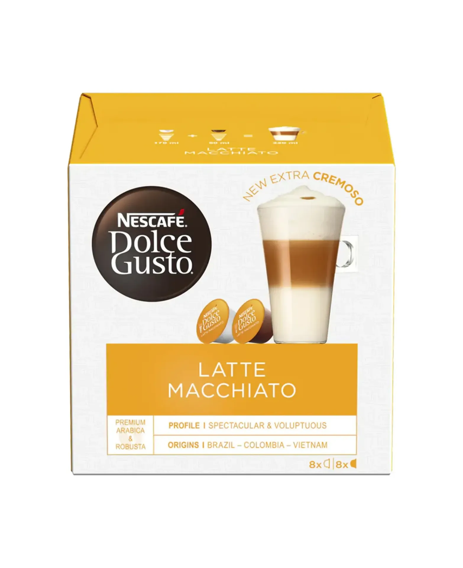 DolceGusto Capsules Latte Macchiato - 16 Capsules