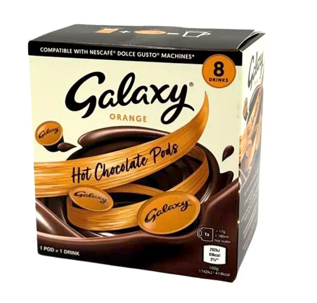 DolceGusto Capsules Hot Chocolate Galaxy Orange - 8 Capsules