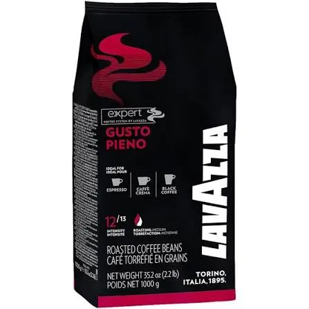 Lavazza - Whole Beans - Expert Gusto Pieno - 1 Kg (ARABICA 20 - ROBUSTA 80)