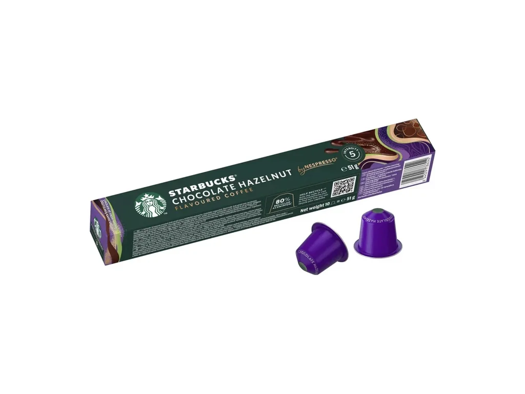 Nespresso Starbucks Capsule Espresso Caramel - Flavored HazelNut - 10 Capsules