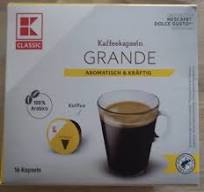 KAFFEEKAPSELN GRANDE DOLCHE GUSTO PC 16