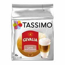 TASSIMO COFFEE CAPSULES, GEVALIA LATTE MACCHIATO  , P.C 16