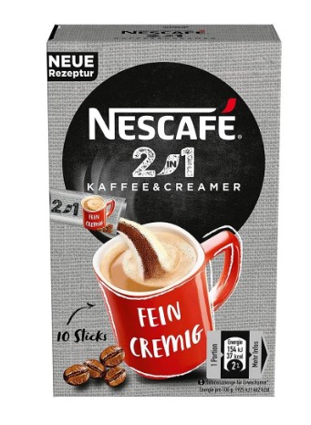 NESCAFE 2&1 KAFFEE & CAREAMER 10P.S