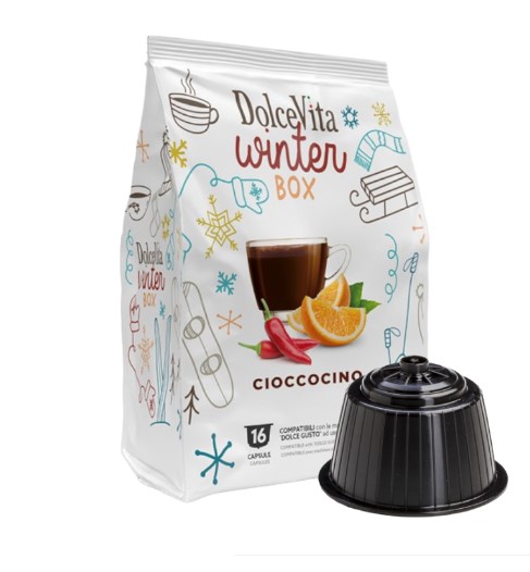 CHOCOLATE compatible with NESCAFE' DOLCE GUSTO Dolce Vita 16 capsules