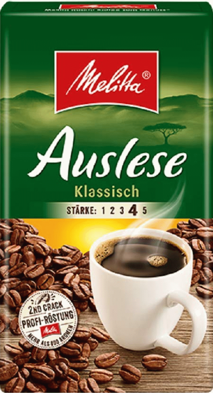 Melitta Auslese COFFEE POWDER, CLASSIC INT. 4, 500g