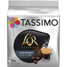 TASSIMO COFFEE CAPSULES, ESPRESSO FOTISSIMO. INT 10 , P.C 16