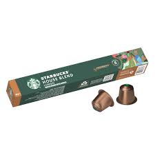 Starbucks house blend,Nespresso Coffee Capsules, 10 capsules, Int 10