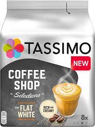TASSIMO COFFEE CAPSULES, Coffee Shop Flat White, 16 capsules