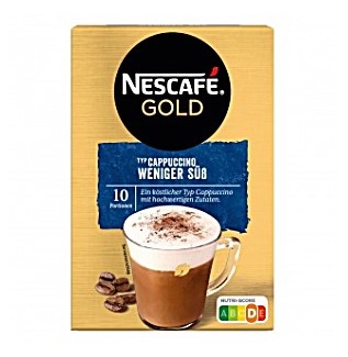 Gold Instant Cappuccino, Less Sweet