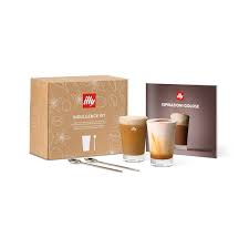 Illy coffee glass with spoon 1pcs